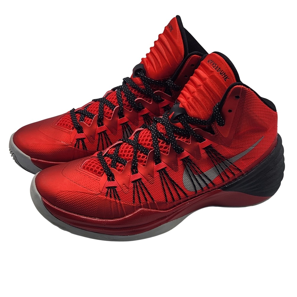 Nike Hyperdunk 2014 University Red Black 599537-602 Men's Size 8 Basketball